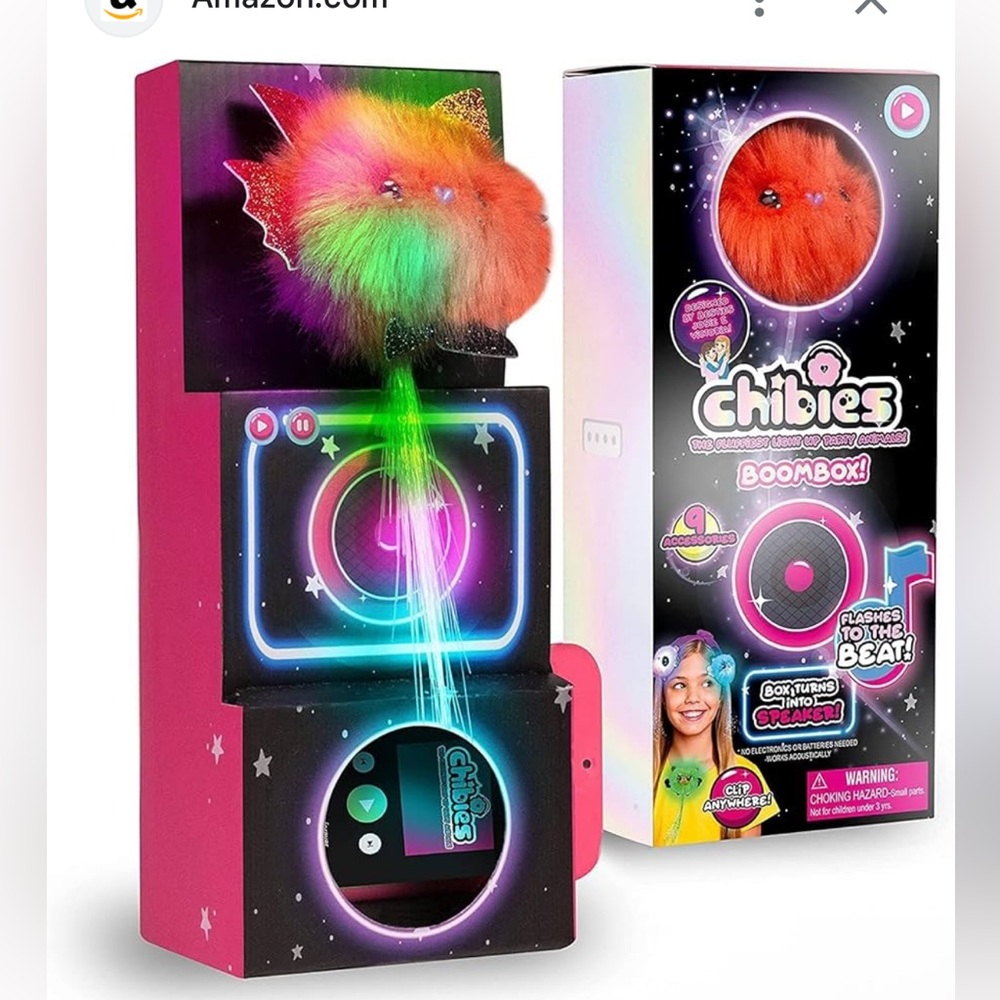 Chibies Boombox with Colorful Plush Toy